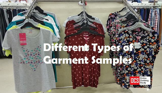 Different types of garment samples